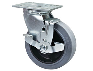 4series swivel conductive caster with side brake