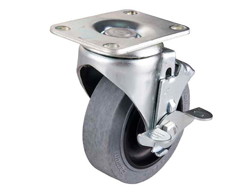 2series swivel conductive wheel caster with side brake